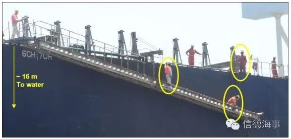 血的教训:散货船水手长舷梯钓鱼,坠海失踪